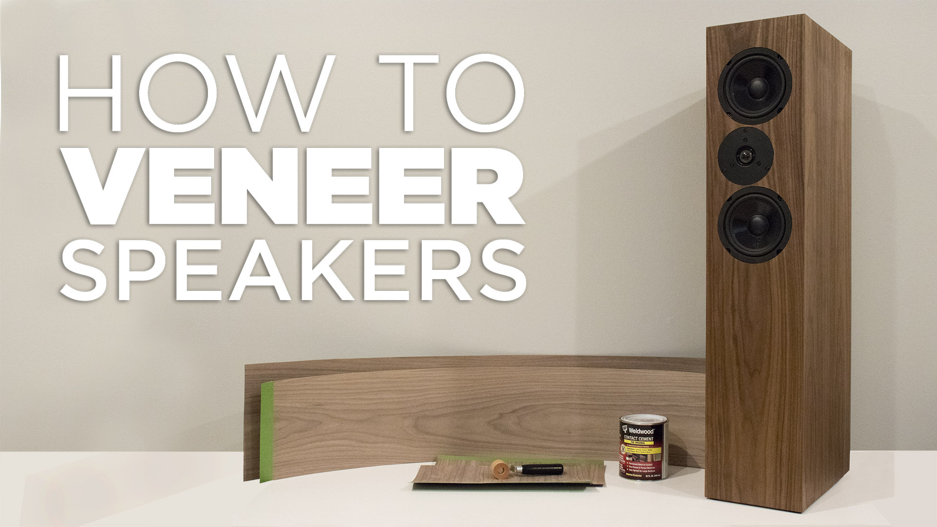 How To Veneer MDF Speakers – Luke Merwin Music